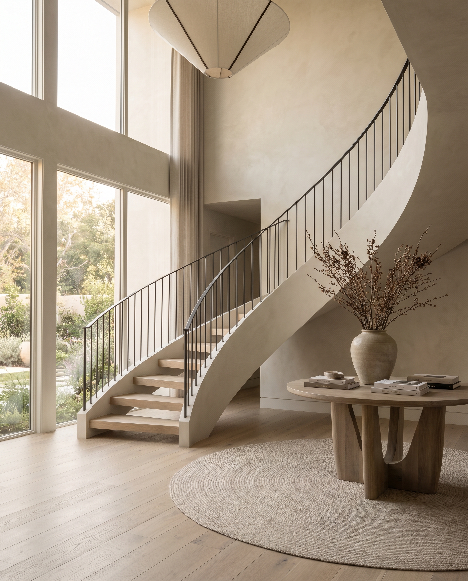 Wide-plank European oak, Bunker Hill Village custom home